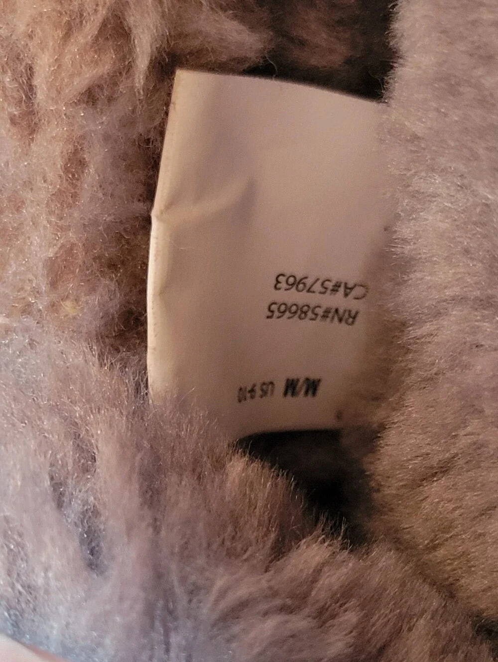Nordstrom Wide Width Fuzzy Lined Grey Suede Moccasin Slippers, Size Mens M 9-10